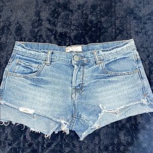 Denim cut off shorts